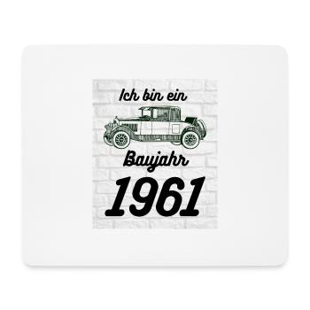 Oldtimer 1961 - Mousepad (Querformat) - Weiß - Vorne