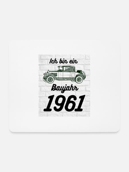 Oldtimer 1961 - Mousepad (Querformat) - Weiß
