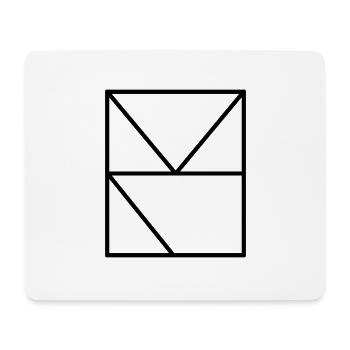 MeisterLogo ohne Schriftzug - Mousepad (Querformat) - Weiß - Vorne