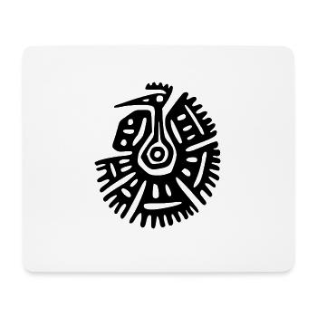 Geier Maya Kunst - Mousepad (Querformat) - Weiß - Vorne