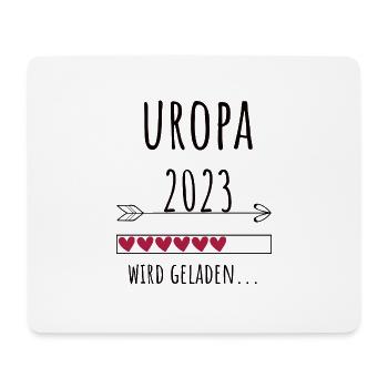 Uropa 2023 werdender Urgroßvater Geschenk - Mousepad (Querformat) - Weiß - Vorne