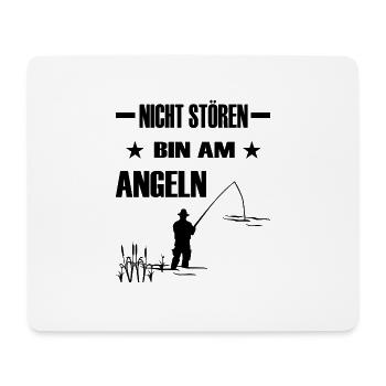 Angeln - Mousepad (Querformat) - Weiß - Vorne