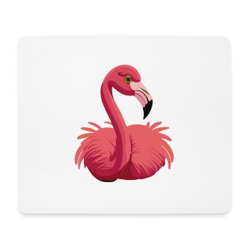 flamingo - Mousepad (Querformat) - Weiß - Vorne