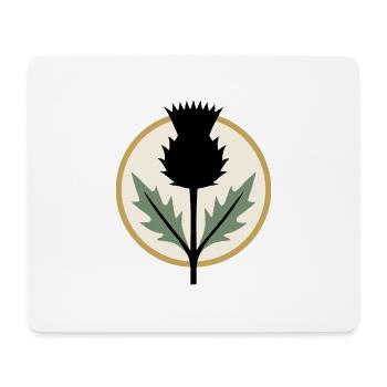 Geometric Thistle Botanical Streetwear - Mouse Pad (horizontal) - white - Front