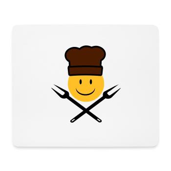 grillen - Mousepad (Querformat) - Weiß - Vorne