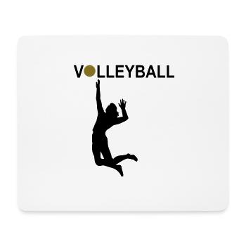 Volleyball - Mousepad (Querformat) - Weiß - Vorne