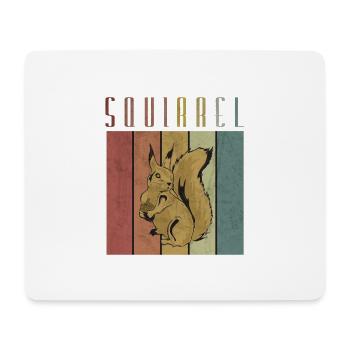 écureuil - Tapis de souris (format paysage) - blanc - Devant