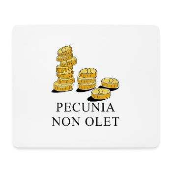 geld stinkt nicht latein schwarz - Mousepad (Querformat) - Weiß - Vorne