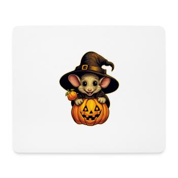 Halloween Maus - Mousepad (Querformat) - Weiß - Vorne