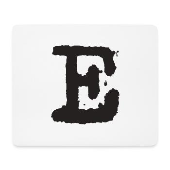 E - Mousepad (Querformat) - Weiß - Vorne