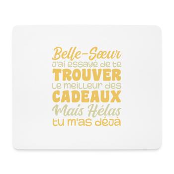 Ehefrau Beste Schwägerin Tolles Weihnachtsgeschenk - Mousepad (Querformat) - Weiß - Vorne