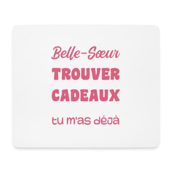 Ehefrau Beste Schwägerin Tolles Weihnachtsgeschenk - Mousepad (Querformat) - Weiß - Vorne