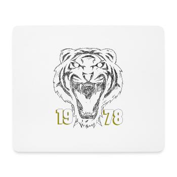 Roaring Tiger 1978 Retro - Mousepad (Querformat) - Weiß - Vorne