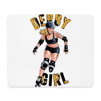 Roller Derby für einen Rollschuhfahrerin - Mousepad (Querformat) - Weiß - Vorne