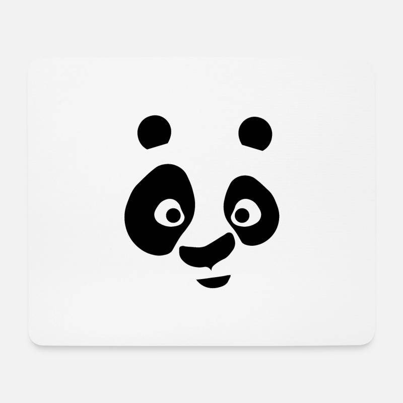 PANDA - Tapis de souris (format paysage) - blanc
