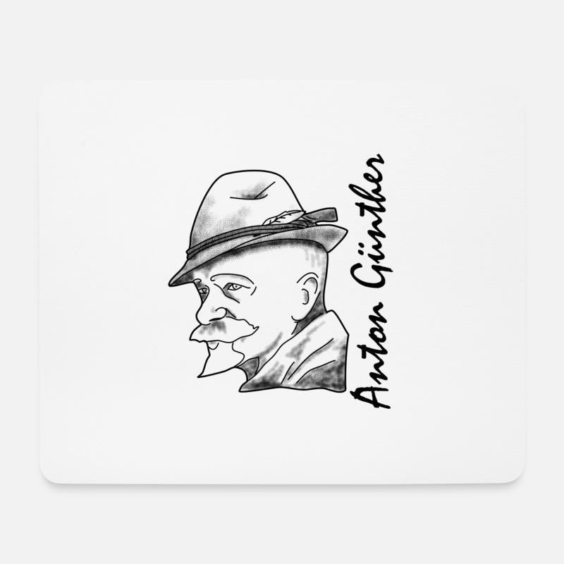 Erzgebirge, Mundart, Geschichte, Anton Günther - Mousepad (Querformat) - Weiß
