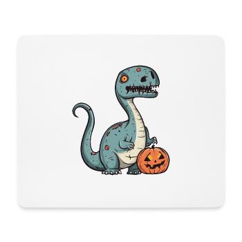 Dinosaur brontosaurus Halloween Funny Zombie - Mouse Pad (horizontal) - white - Front