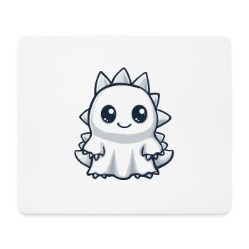 Dinosaur Stegosaurus Halloween Ghost - Mouse Pad (horizontal) - white - Front