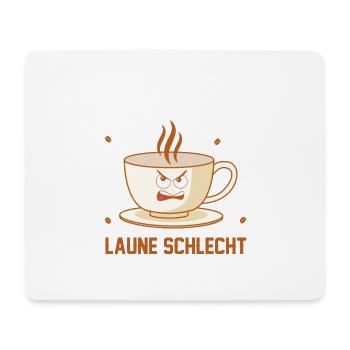 Kaffee leer Laune Schlecht - Mousepad (Querformat) - Weiß - Vorne