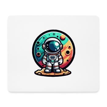 Kleiner Astronaut - Mousepad (Querformat) - Weiß - Vorne