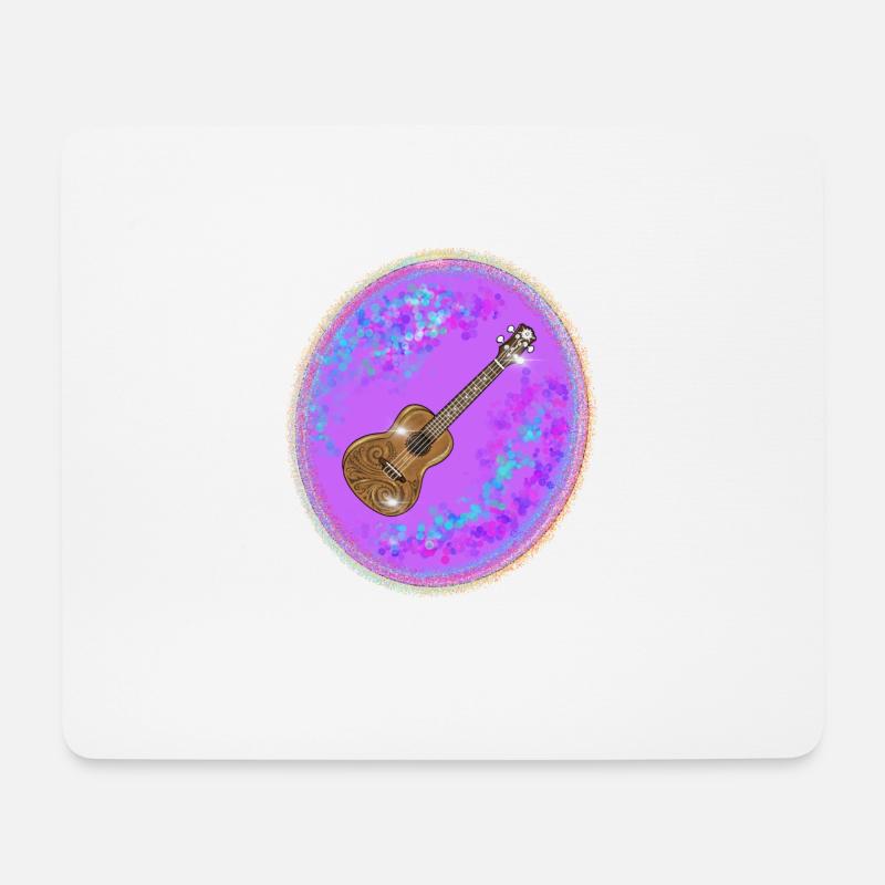 Ukulele - Mousepad (Querformat) - Weiß