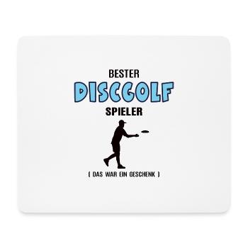 Discgolf Spieler Bester Discgolfer Geburtstag - Mousepad (Querformat) - Weiß - Vorne