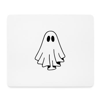 Gedämpfter Geist im Drapierten Umhang - Mousepad (Querformat) - Weiß - Vorne