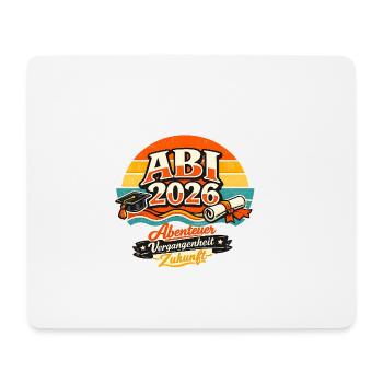 Abitur 2026 Abenteuer Zukunft - Mousepad (Querformat) - Weiß - Vorne