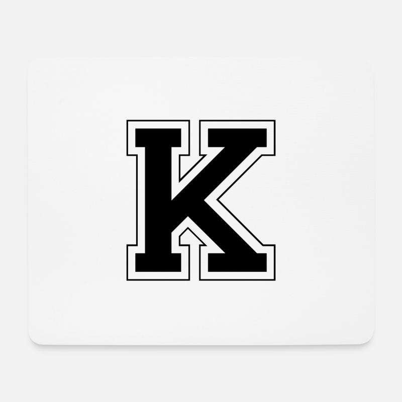 K - Mousepad (Querformat) - Weiß