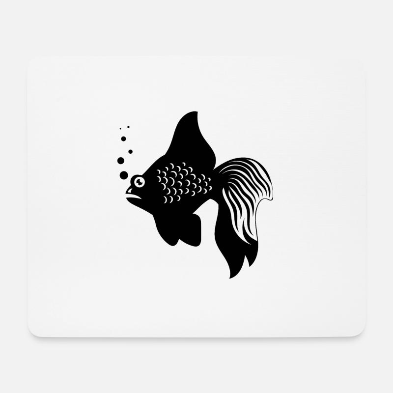 Fisch Aquarium Meerestier Klima Umweltschutz - Mousepad (Querformat) - Weiß