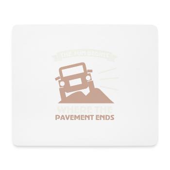 4x4 4x4 4000 4x4 cadeau - Tapis de souris (format paysage) - blanc - Devant