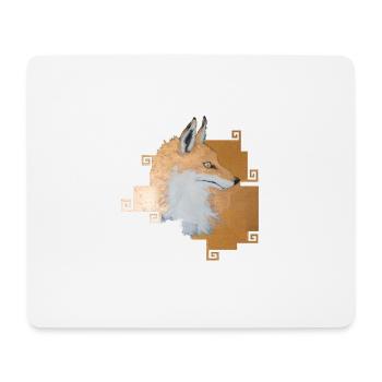 Fuchs Fox Fuchsornament Geschenk - Mousepad (Querformat) - Weiß - Vorne