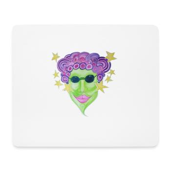 Princesse paillettes - Tapis de souris (format paysage) - blanc - Devant