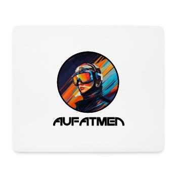 Aufatmen - Skidesign - Mousepad (Querformat) - Weiß - Vorne