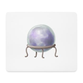Balle de la voyante Mystic Design - Tapis de souris (format paysage) - blanc - Devant