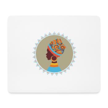 African Woman - Mousepad (Querformat) - Weiß - Vorne