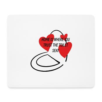 Toilet - Mouse Pad (horizontal) - white - Front