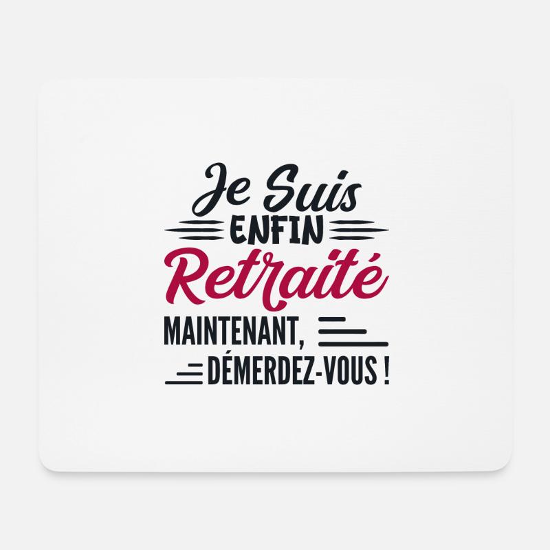 Ich gehe bald in Rente - Geschenk für zukünftige Rentner - Mousepad (Querformat) - Weiß