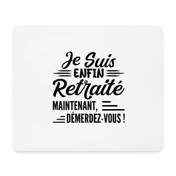 Ich gehe bald in Rente - Geschenk für zukünftige Rentner - Mousepad (Querformat) - Weiß - Vorne
