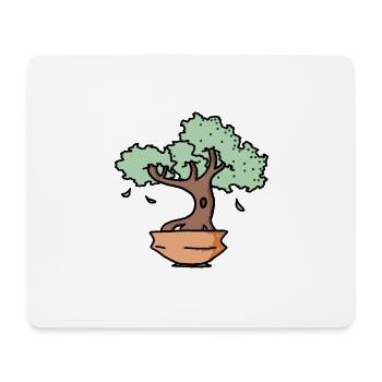 arbre zen - Tapis de souris (format paysage) - blanc - Devant