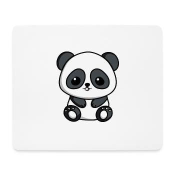 Süßer Chibi-Panda | Niedliches Panda-Design - Mousepad (Querformat) - Weiß - Vorne