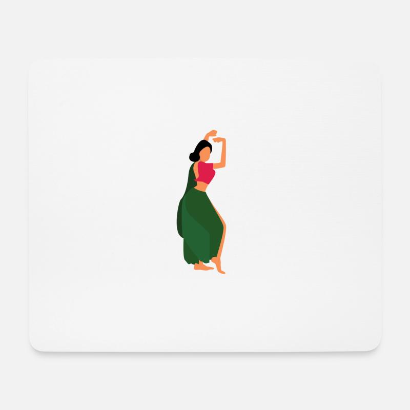 BOLLYWOOD-TÄNZER - Mousepad (Querformat) - Weiß