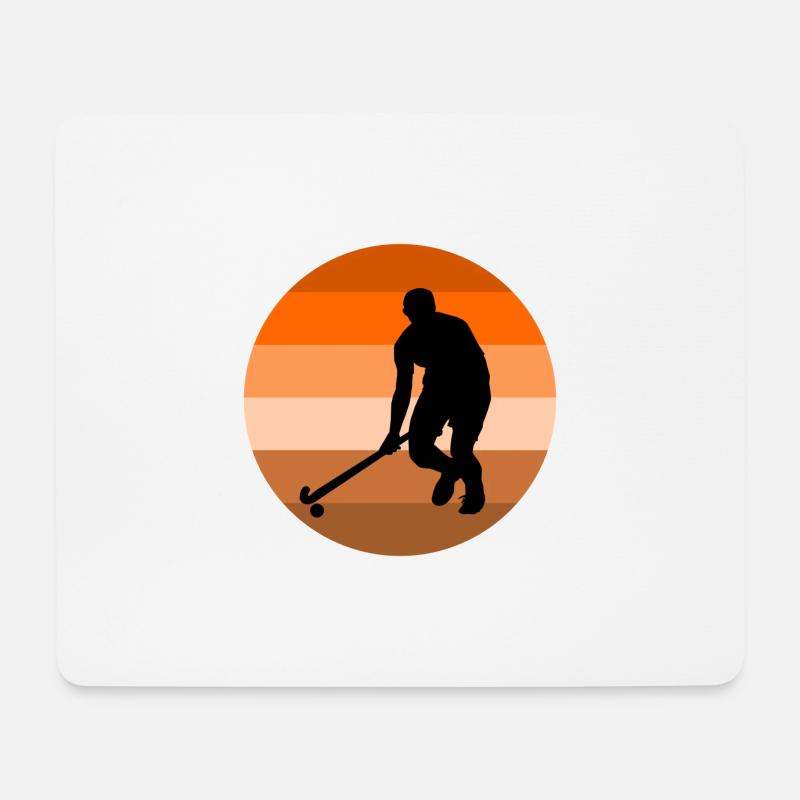 Hockey - Mousepad (Querformat) - Weiß