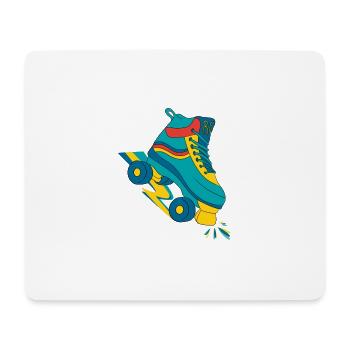 80er Jahre, Walzen, 80er Jahre, Retro, Vintage - Mousepad (Querformat) - Weiß - Vorne