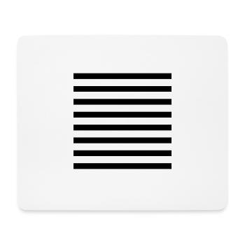 Design "abstract plauzilla stripes" horizontally - Mouse Pad (horizontal) - white - Front