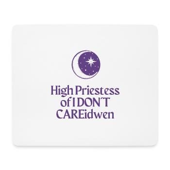 High Priestess of I DON T CAREidwen 1 - Mousepad (Querformat) - Weiß - Vorne