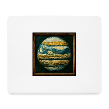 Van Gogh Jupiter - Tapis de souris (format paysage) - blanc - Devant