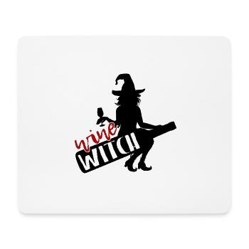 Wine Witch - Halloween Party - Mousepad (Querformat) - Weiß - Vorne
