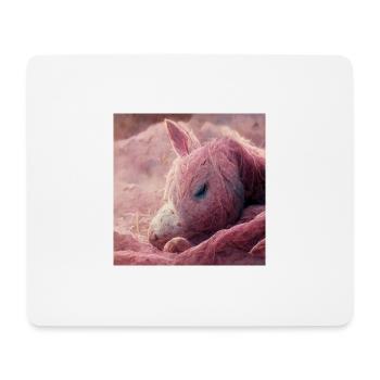 Bébé cheval gît sur le sol Rosa V - Tapis de souris (format paysage) - blanc - Devant