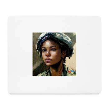 Schöne US Army Combat Medical Painting - Mousepad (Querformat) - Weiß - Vorne
